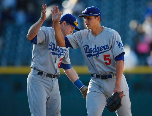 Chase Utley and Corey Seager