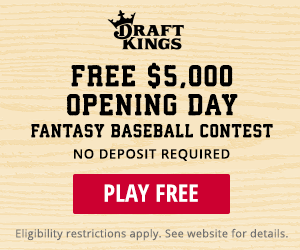 Draftkings MLB Opening Day Contest