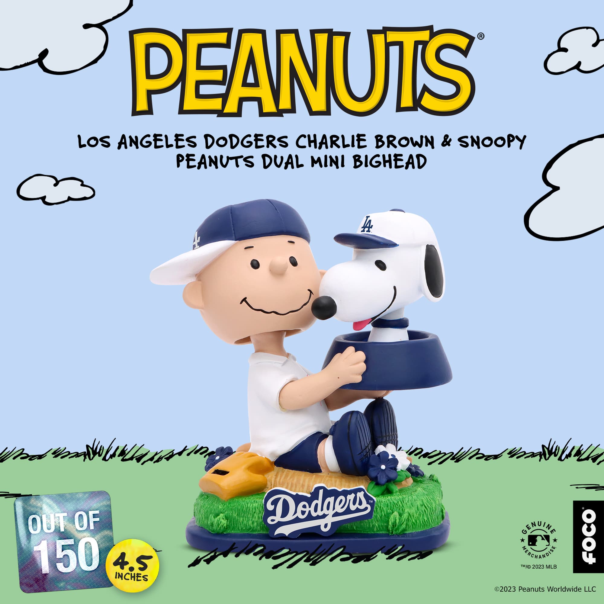 Dodgers Peanuts Bobble