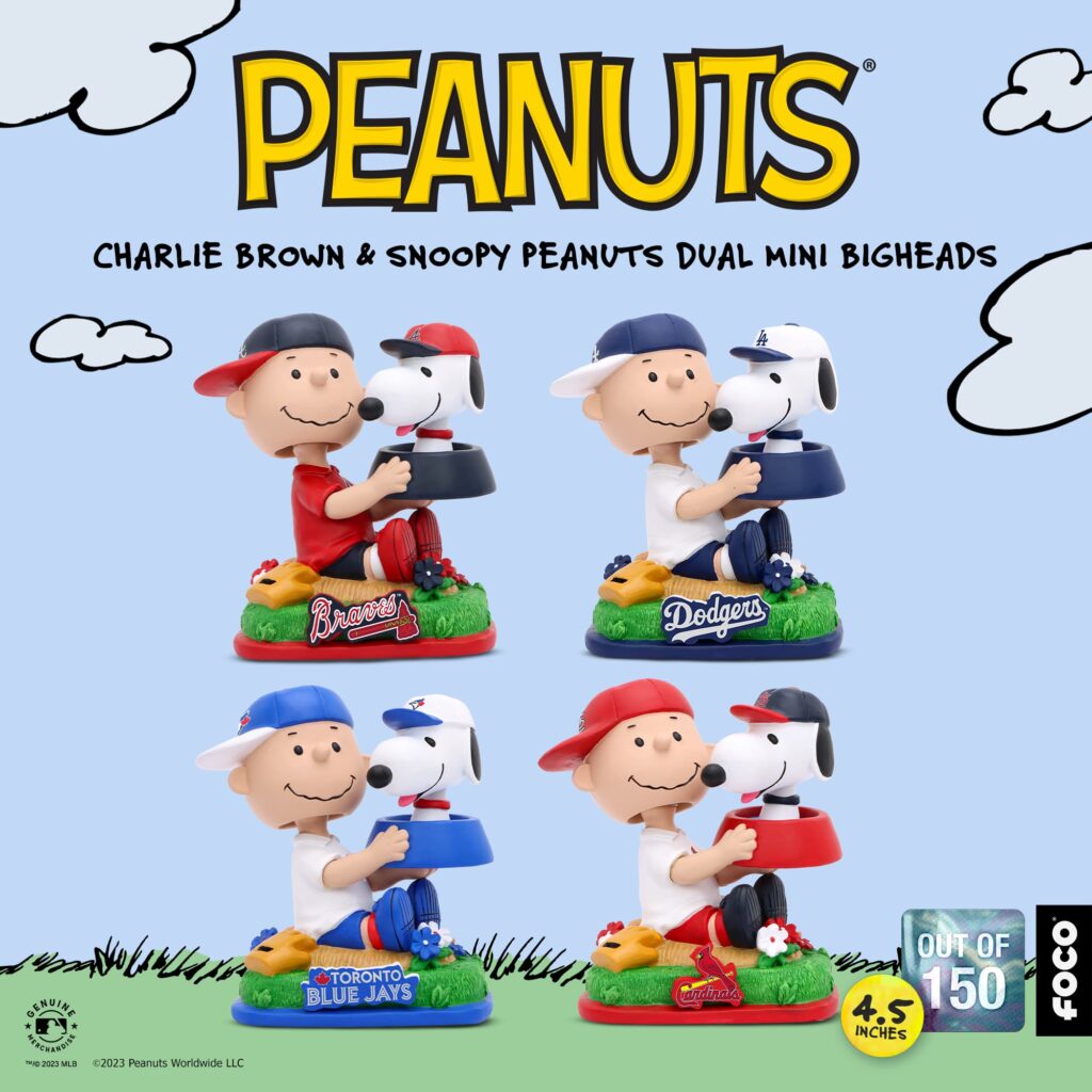 Los Angeles Dodgers Charlie Brown & Snoopy Peanuts Dual Mini